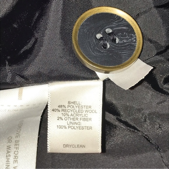 Loft Wool Blend Y2K Button Front Tweed Dark Academia Mini Skirt Woman’s Size 14 - Picture 7 of 7